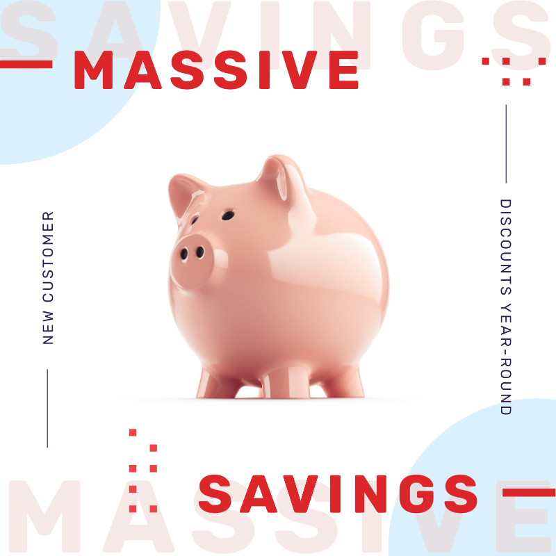 VITAL ELECTRICAL SAVINGS PIGGY BANK ANNOUNCEMENT BANNER