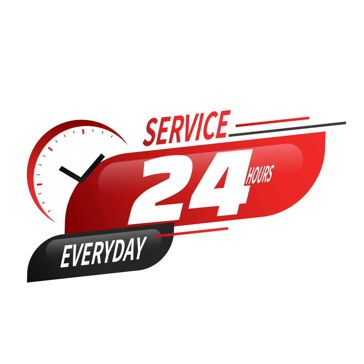 24 hours service everyday logo